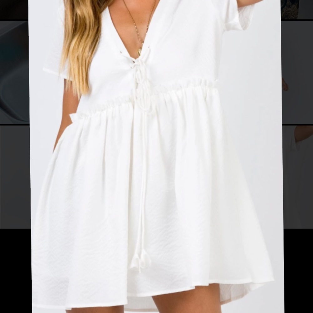 Maritimo Mini Dress White